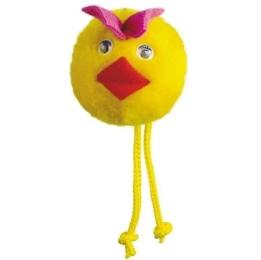 Іграшка Природа Каченя для кота з мотузочками на резинці 5 см (PR240374)