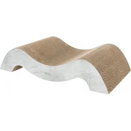 Дряпка Trixie для котів Хвиля XXL та котячою м ятою картон сіра 64х14х37 см (48031)