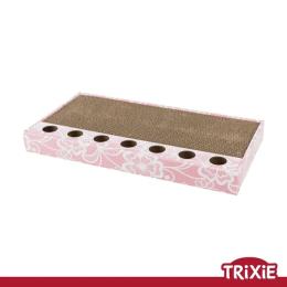 Дряпка Trixie для котів з двома кульками та котячою мятою картонна рожева 48х5х25 см (48005)
