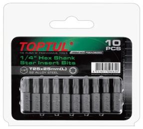 Набір біт TOPTUL 1/4 L25мм T40 10 шт (FSEA0840G)