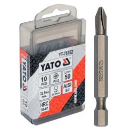 Набір біт YATO Philips PH2 x 50 мм (YT-78152) 10 шт