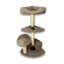 Дряпка Природа Містечко для котів кутова 55х56х117 см (PR740263)