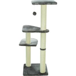 Дряпка-комплекс Trixie Altea для котів з іграшкою на мотузці сизаль/плюш сіра 40х40х117 см (43882)