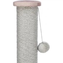 Дряпка-стовпчик Trixie Livia для котів з іграшкою на мотузці сизаль/плюш античний рожевий 38х64 см (44720)