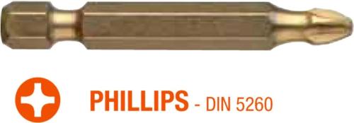 Набір біт USH ISOTIN Phillips PH3 x 50 мм Torsion (UUSG0213623) 10 шт