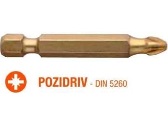 Набір біт USH ISOTIN Pozidriv PZ2 x 50 мм Torsion (UUSG0213631) 10 шт