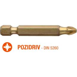 Набір біт USH ISOTIN Pozidriv PZ3 x 50 мм Torsion (UUSG0213632) 10 шт
