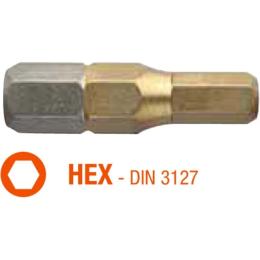 Набір біт USH ISOTIN HEX SW 2.5 x 25 мм (UUSG0212070) 10 шт