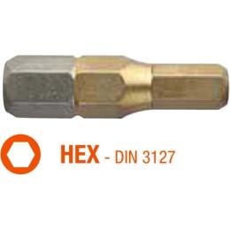 Набір біт USH ISOTIN HEX SW 4 x 25 мм (UUSG0212072) 10 шт