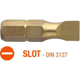 Набір біт USH ISOTIN SLOT SL 6.5х1.2 х 25 мм Torsion (UUSG0212307) 10 шт