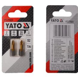Набір біт YATO PH2 х 25 мм (YT-77931) 2 шт