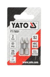 Набір біт YATO PH2 х 25мм (YT-78001) 2 шт