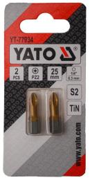 Набір біт YATO PZ2 х 25 мм (YT-77934) 2 шт