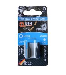 Набір біт USH HEX М4 x 25 мм (UUST0012072/2) 2 шт