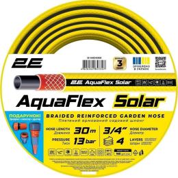 Шланг садовий 2Е AquaFlex Solar 3/4 30м 4 шари 13бар -10+60C зрошувач конектор адаптер (2E-GHE34SR30)