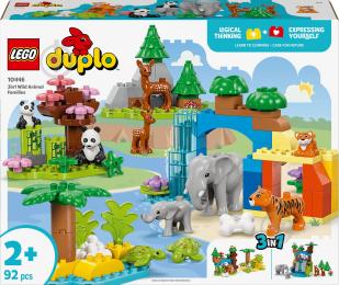 Конструктор LEGO 10446 DUPLO Town Сімейства диких тварин 3-в-1