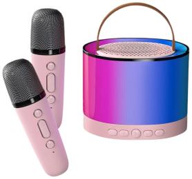 Акустика портативна Infinity Kids K52 Pink + 2 караоке-мікрофона