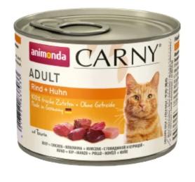 Корм вологий Animonda Carny Adult Beef Chicken для дорослих котів з яловичиною та куркою 200 г