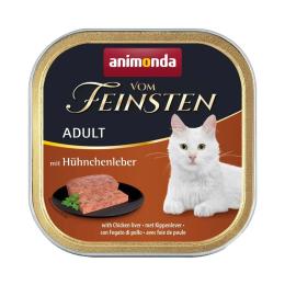 Корм вологий Animonda Vom Feinsten Adult with Chicken liver для котів з курячою печінкою 100 г