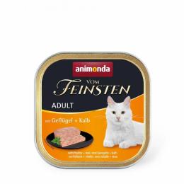 Корм вологий Animonda Vom Feinsten Adult with Poultry Veal для котів з птицею і телятиною 100 г