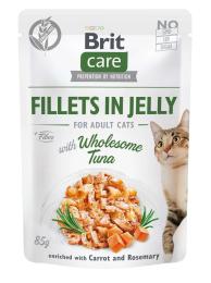 Корм вологий Brit Care Fillets in Jelly Wholesome Tuna д/котів філе в желе з тунцем 85 г