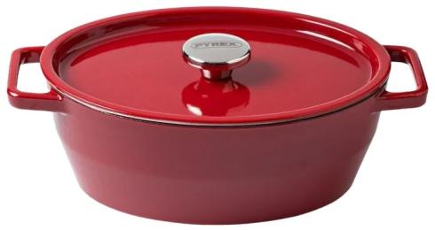 Каструля PYREX Slow Cook чугун овал 4л Red (SC5AC29/8041)