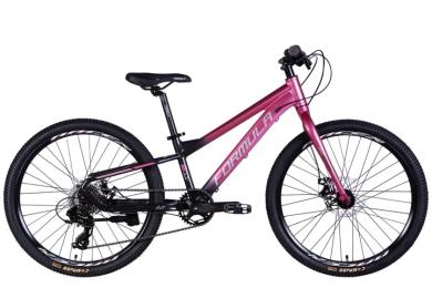 Велосипед Formula AL 24 F-1 DD CS рама-11 2026 Pink Black (OPS-FR-24-450)