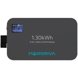 Акумулятор для ДБЖ Marsriva LiFePO4, 12.8V/102Ah , 1.30kWh, настінне кріплення