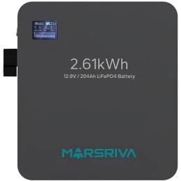 Акумулятор для ДБЖ Marsriva LiFePO4, 12.8V/204Ah, 2.61kWh, настінне кріплення