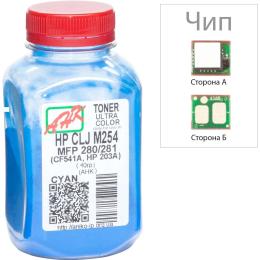 Принтерний тонер AHK HP CLJ M254/MFP280/281 40г + chip Cyan (3202789)