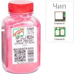 Принтерний тонер AHK HP CLJ M254/MFP280/281 40г + chip Magenta (3202790)