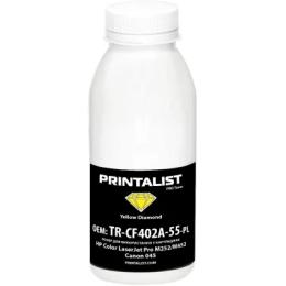 Принтерний тонер Printalist HP CLJ Pro M252/M452, Canon 045 50г Yellow (TR-CF402A-55-PL)