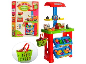 Іграшковий набір продуктів Limo Toy 661-79 супермаркет магазин прилавок, каса, продукти, кошик, ваги