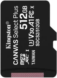 Карта памяті Kingston Canvas Select Plus SDCS2/512GBSP 512GB microSDXC Class 10 UHS-I U3 V30 A1