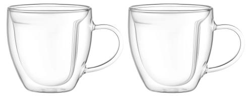 Набір чашок Ardesto BHL 250 мл 2 шт Transparent (AR2625BHL)