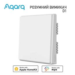 Вимикач Xiaomi Aqara D1 Zigbee Wall Switch HomeKit 1-клавіша (без нульової лінії, QBKG21LM)
