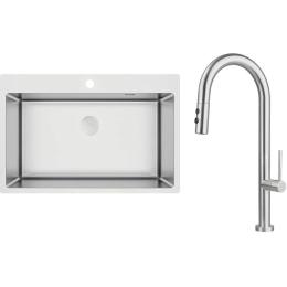 Кухонна мийка Deante Olfato ZPOE010C Silver