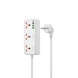 Мережевий фільтр WIWU 30W Cube Multiple Function GaN Power Strip 1C3A + 3 sockets Wi-S005 EU White (6977703654196)