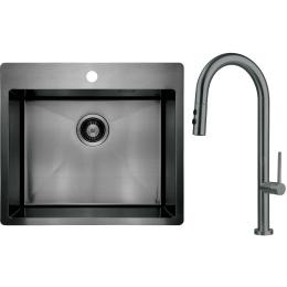 Кухонна мийка Deante Olfato ZPOED10B Titan