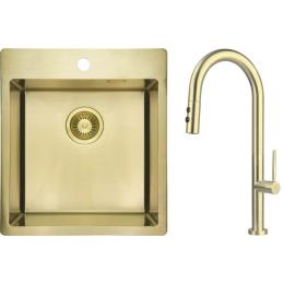 Кухонна мийка Deante Olfato ZPOER10A Gold