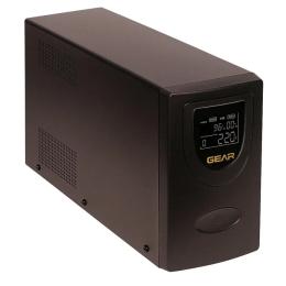 Джерело безперебійного живлення Gear 2000VA LED plastic RJ45 + USB (GU-2000PL)