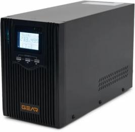 Джерело безперебійного живлення Gear 1000VA/800W LCD (GU-1000PS)