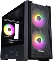 Корпус для ПК 1STPLAYER AU6-BK-2FA7-14-2FA7R-1FA7 Black