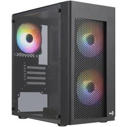 Корпус для ПК Aerocool Hexform-G-BK-v2 Black (ACCX-PV38004.11) 600W