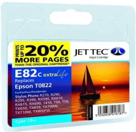 Картридж для принтера Jet Tec EPSON StPh R-270/390/RX-590 E82C Cyan (110E008202)