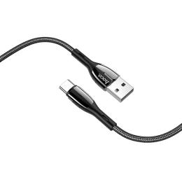 Дата-кабель Hoco Safeness U89 1.2m USB(тато) - USB Type C(тато) Black