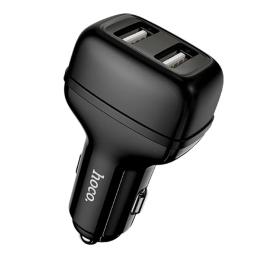 Автомобільний адаптер для телефона Hoco Z36 Black (2USB/2.4 A )