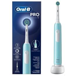 Електрична зубна щітка Braun Oral-B Pro1 D305.513.3 CrossAction Caribbean Blue