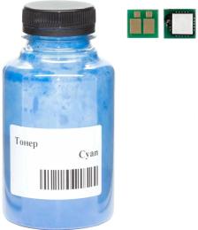 Принтерний тонер AHK Canon 054H MF641/643/645, LBP-621/623 70г 2.3K + chip Cyan (3203747)