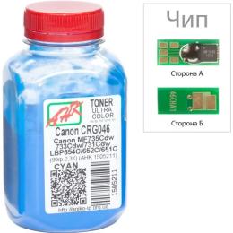 Принтерний тонер AHK Canon LBP-650/MF-730, 90г + chip Cyan (1505215)